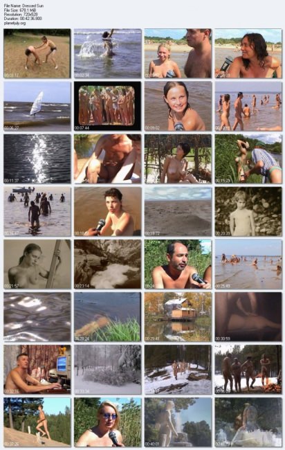 Dressed by the sun - video about a family nudism