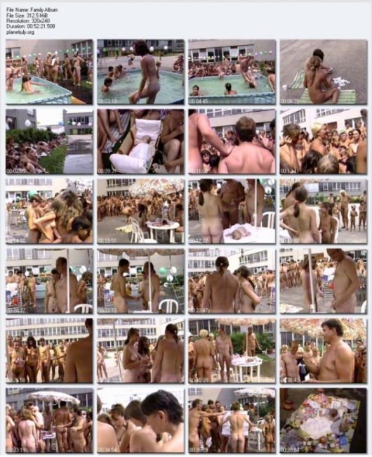 Video of mass rest of nudists