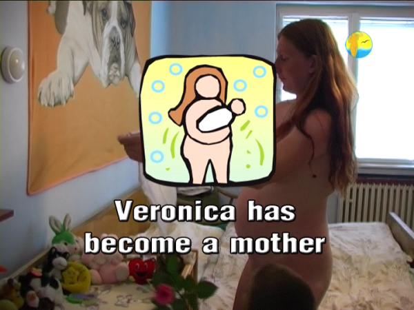 The birth of the child in a family of nudists - Veronika Has Become a Mother