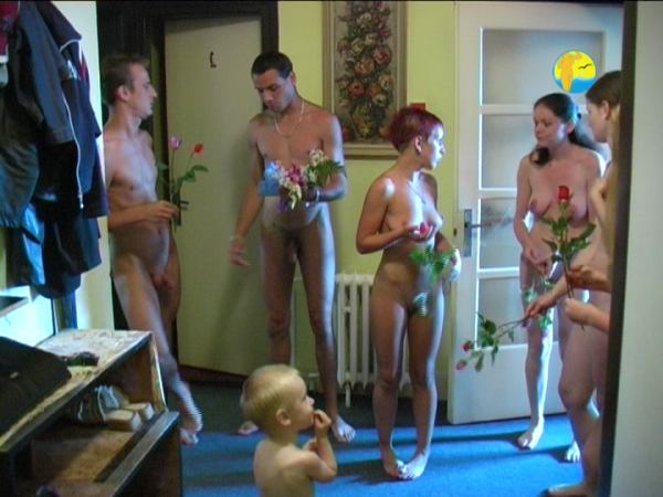 The birth of the child in a family of nudists - Veronika Has Become a Mother