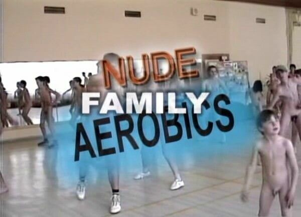 Videos as nudists are engaged in aerobics