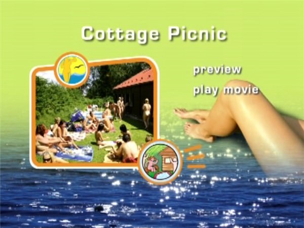 Cottage Picnic - family naturism of video