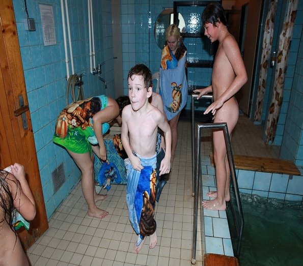 Photo of nudists in a sauna - Pure Nudism photo