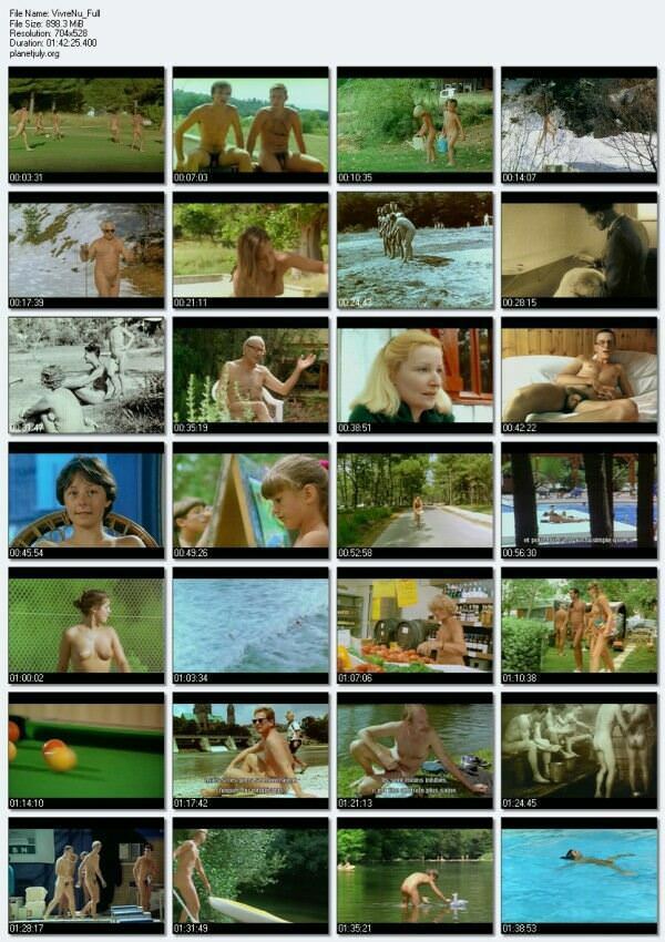 Documentary video about a family nudism of the last century