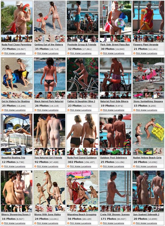 FKK water locations - family nudism of Europe