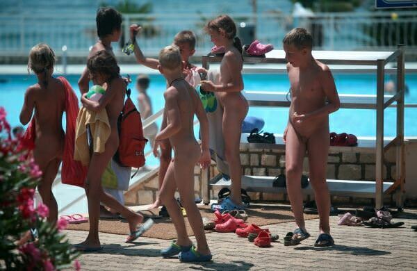 Aquapark - a nudism in early age