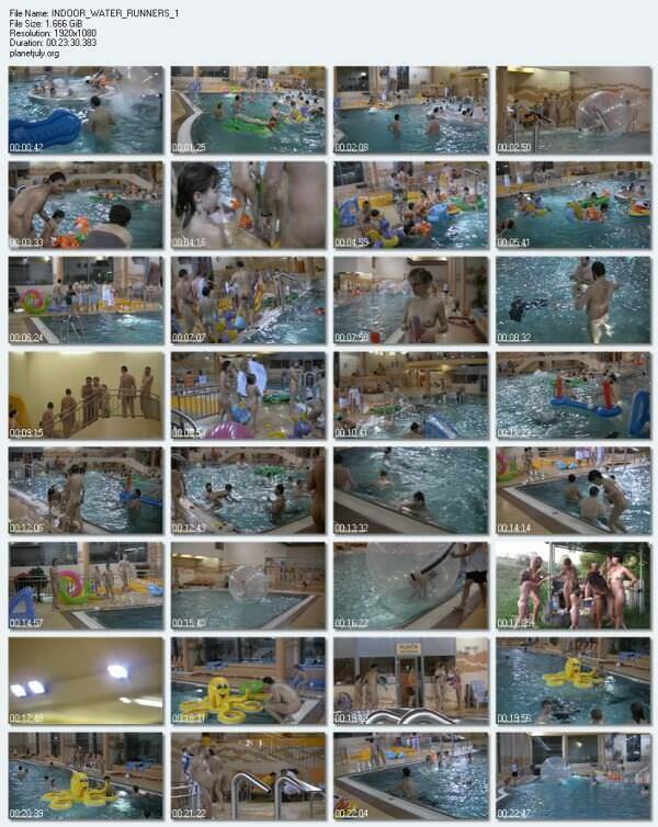 Nudism in the pool (Family nudism video, 1080p)