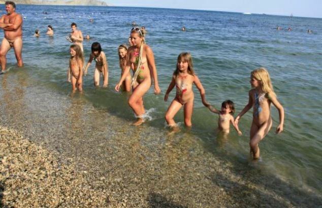 Photo of nudists on the Black Sea