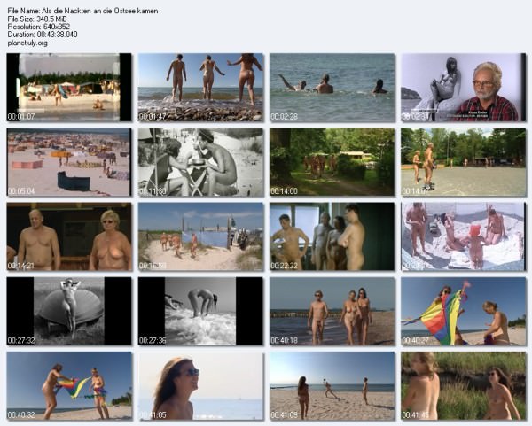 Germany nudism on the beach - video documentary