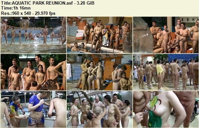 Waterpark and swimming pool nudist recreation center video